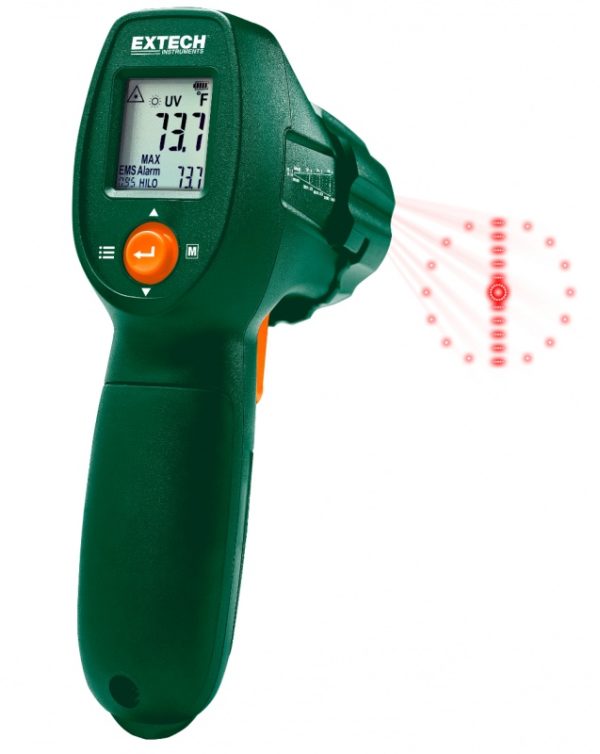 Pirometr z detektorem wycieków UV - Extech IR300UV