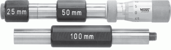 23 0880 Średnicówka mikrometryczna 2-punktowa zestaw DIN 863 50-150 mm / 0,01 mm, VOGEL
