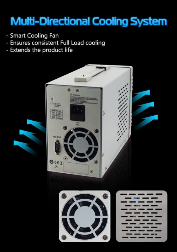 Zasilacz programowalny P4305 30V/5A 150W RS232, LCD 3,7 cali - obrazek 7
