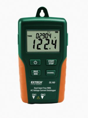 Dwukanałowy datalogger napięcia/prądu True RMS AC - Extech DL160