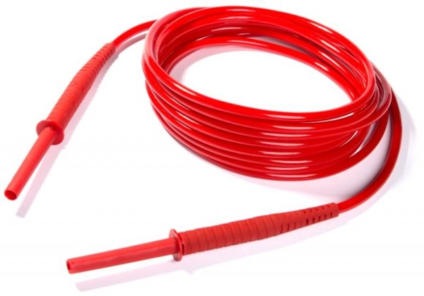 Przewód 10 m czerwony 10 kV