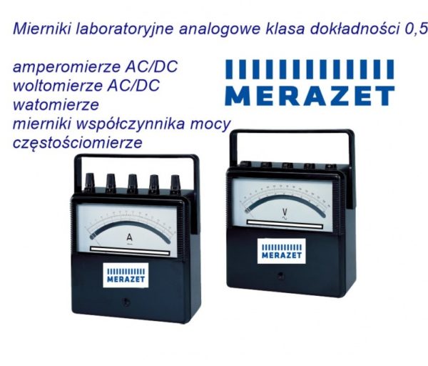 Analogowe mierniki laboratoryjne klasa 0,5 AC/DC