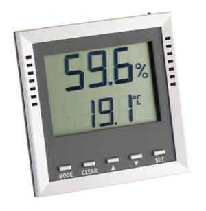 Termohigrometr ścienny TA 100 z alarmem  30.5010