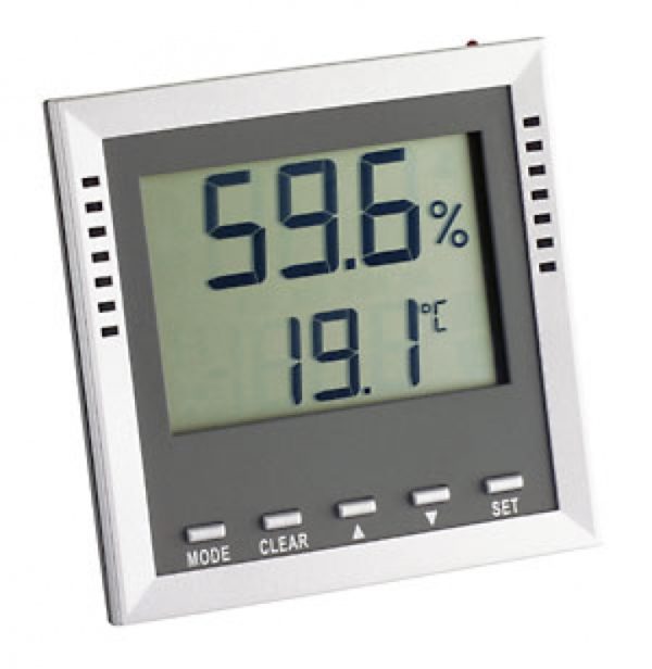 Termohigrometr ścienny TA 100 z alarmem  30.5010