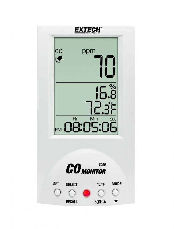 Monitor stężenia CO/temperatury/wilgotności - Extech CO50 Monitor stężenia CO/temperatury/wilgotności - Extech CO50