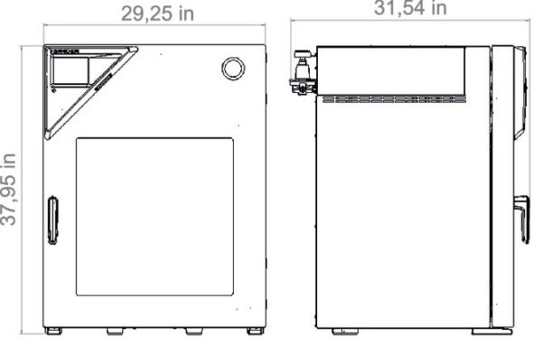 Suszarka próżniowa dla rozpuszczalników palnych VDL 115  Binder - obrazek 2