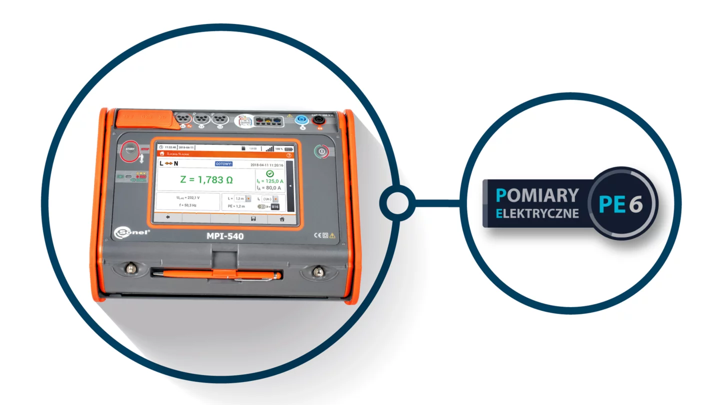 Wielofunkcyjny miernik instalacji MPI-540 (dotykowy ekran/analizator 3 fazowy) + program PE6 Wielofunkcyjny miernik instalacji MPI-540 (dotykowy ekran/analizator 3 fazowy) + program PE6