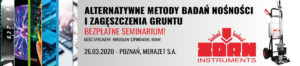 Bezpłatne seminarium - Alternatywne metody badań nośności i zagęszczenia gruntu