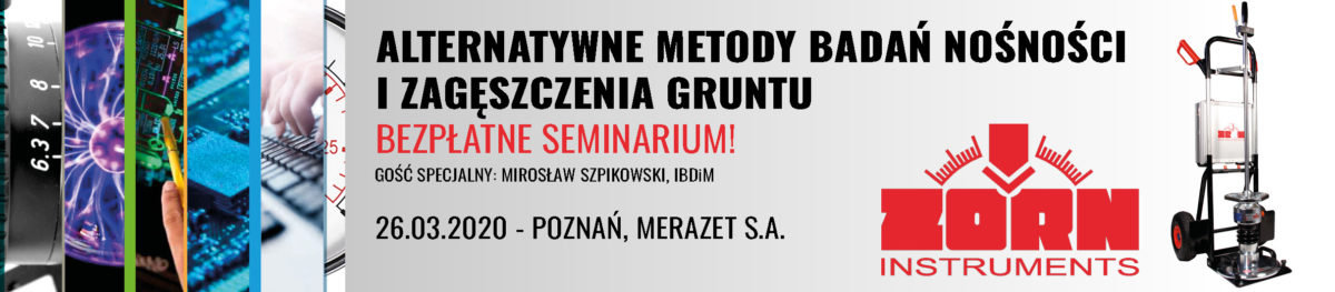 Bezpłatne seminarium - Alternatywne metody badań nośności i zagęszczenia gruntu