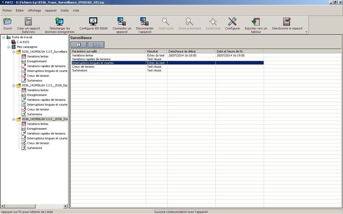 Oprogramowanie DataView Chauvin - Arnoux Oprogramowanie DataView Chauvin - Arnoux