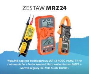 wskaźnik, miernik cęgowy, tester kolejności faz