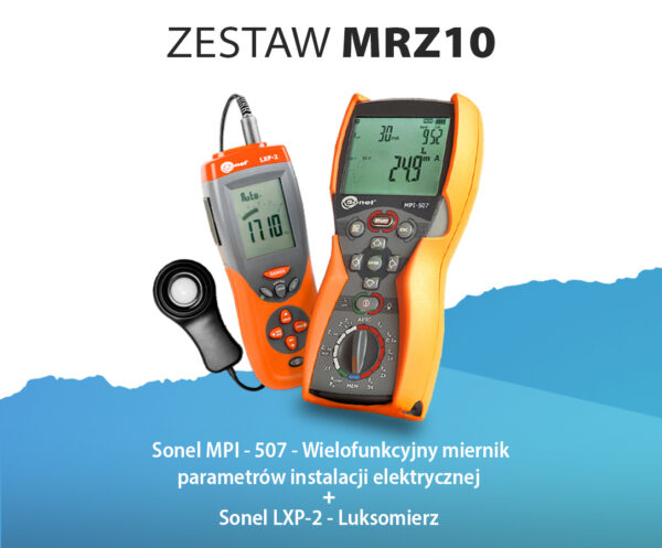 Miernik wielofunkcyjny MPI-507 + luksomierz LXP-2 Sonel