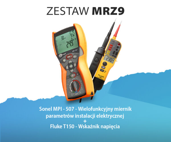 Miernik wielofunkcyjny MPI-507 Sonel + wskaźnik T150 Fluke