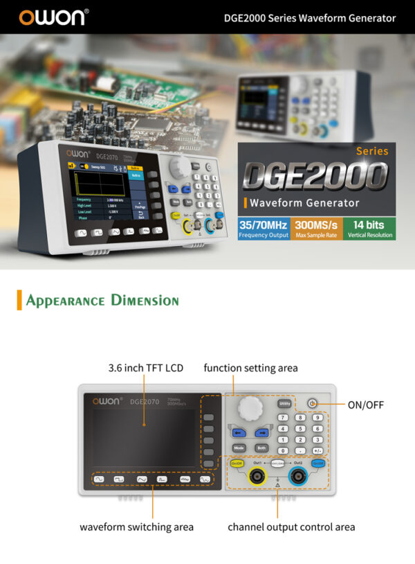 Generator DGE2035 2x35MHz