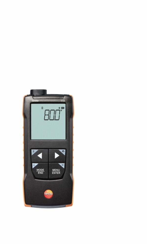 testo 110 - Przyrząd do pomiaru temperatury NTC i Pt100 z połączeniem z aplikacją