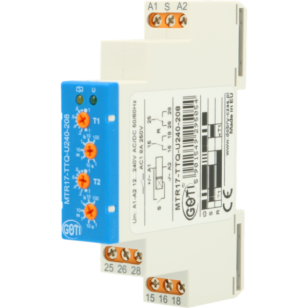 Przekaźnik czasowy jednofunkcyjny MTR17-TTQ-U240-208 (MPC-A07-U240-208)