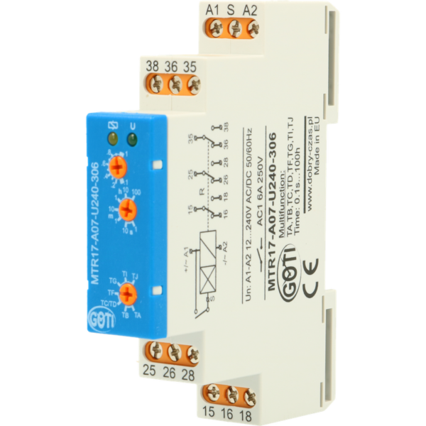 Przekaźnik czasowy 7- funkcyjny MTR17-A07-U240-306 (MPC-A07-U240-208)