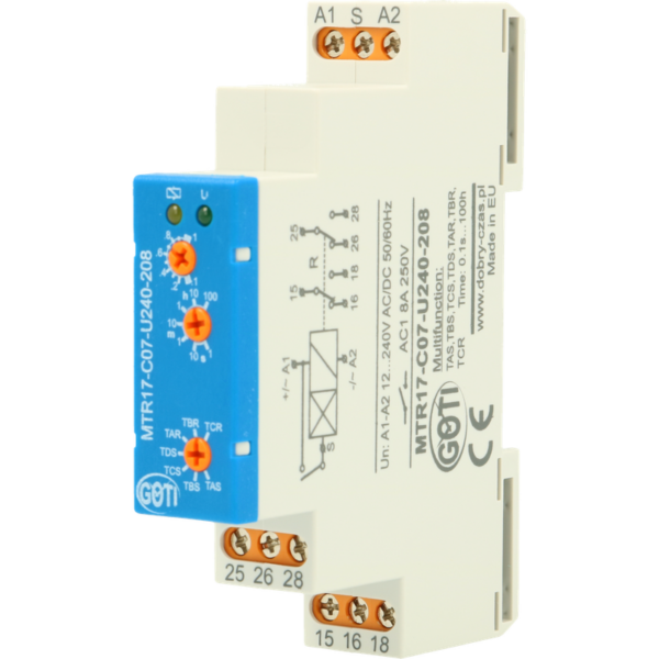 Przekaźnik czasowy 7- funkcyjny MTR17-C07-U240-208 (MPC-A07-U240-208)