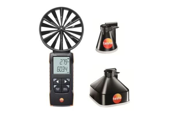 testo 417 - Cyfrowy anemometr wiatraczkowy z rękawami pomiarowymi