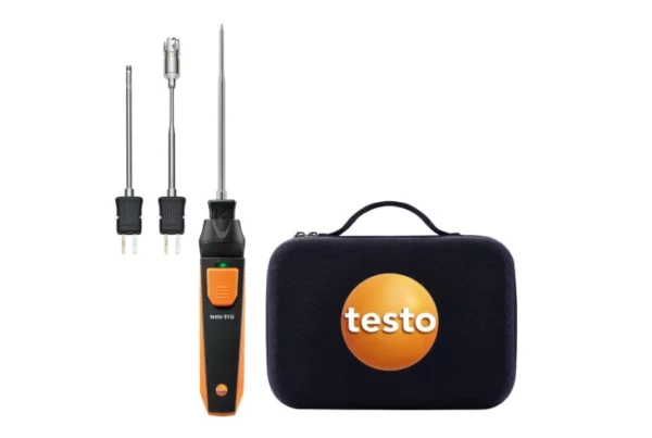 testo 915i: zestaw do pomiaru temperatury - SmartSonda współpracująca ze smartfonem z wtykowymi sondami temperatury