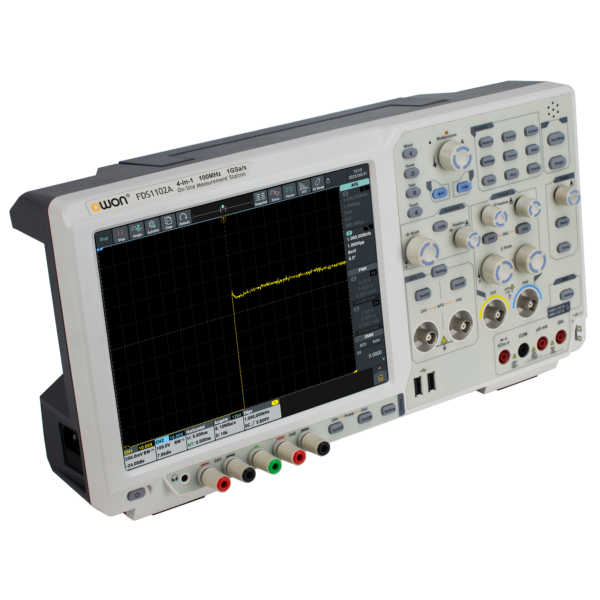 Wielofunkcyjny oscyloskop FDS1102A 2x100MHz 14bit z generatorem, zasilaczem, multimetrem - obrazek 2