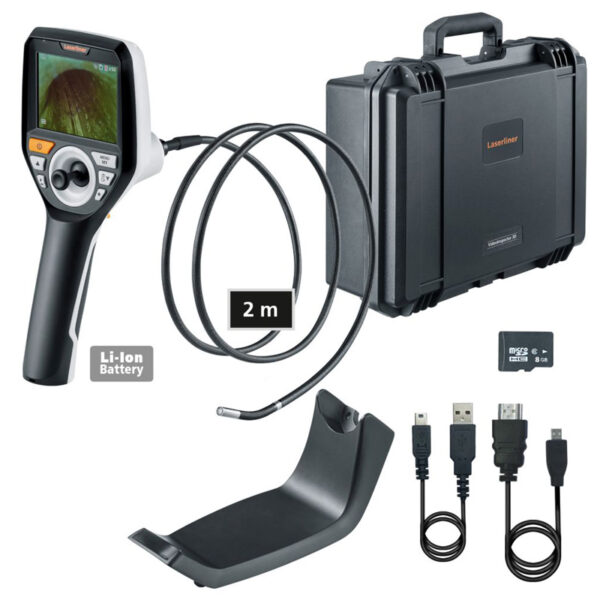 Endoskop VideoInspector 3D, z przewodem 2m, ø6mm i sterowaną głowicą kamery, fokus 2,5-10cm, IP 68 / 082.275A