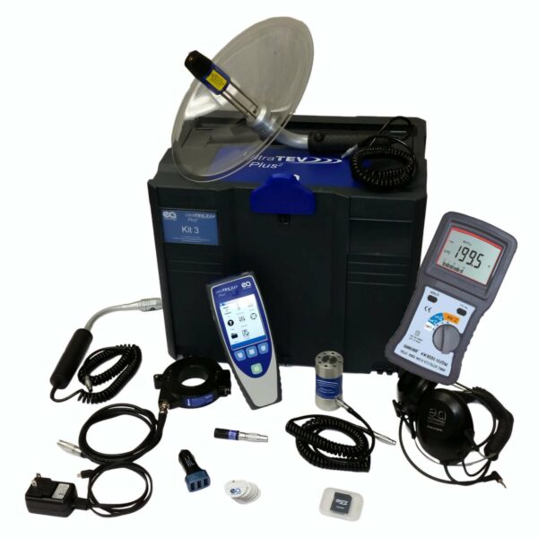 Zestaw MRZ31: Miernik wyładowań niezupełnych UltraTEVplus 2 + sonda do lokalizacji źródeł UltraTEV Locator Probe + Multimetr cyfrowy wysokiego napięcia True RMS 8000 HVDM - Pomiar napięcia do 3000VDC / 2000VAC