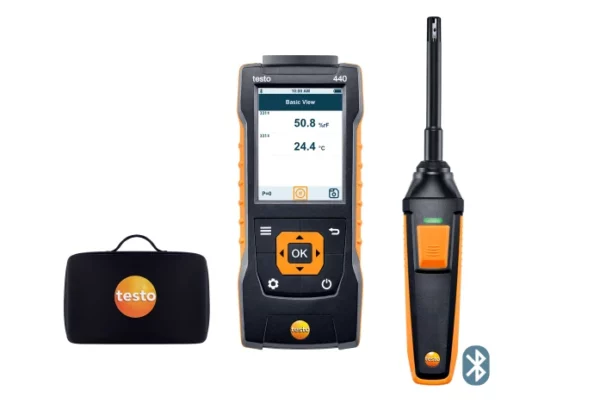 testo 440 - zestaw do pomiaru wilgotności z Bluetooth nr katalogowy 0563 4404