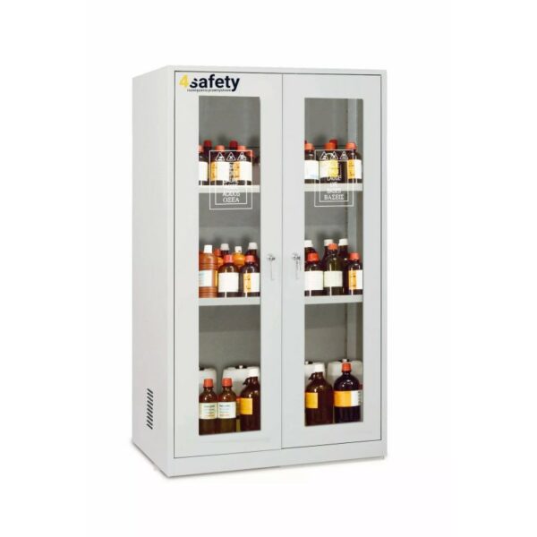 Szafa na chemikalia ECO EO106P, 114x60x195H, 2 drzwi, 3 półki - obrazek 2