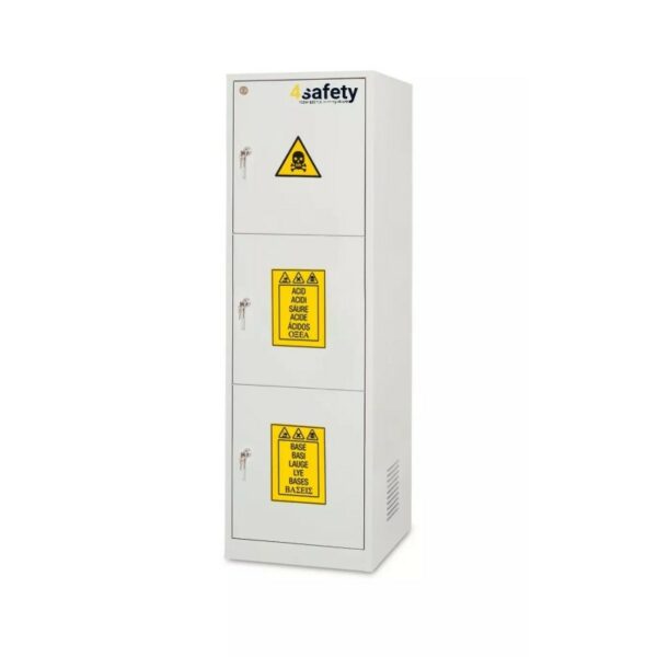 Szafa na chemikalia ECO COMBI EO104P/3C, 60x60x195H, 1 drzwi, 3 sektory