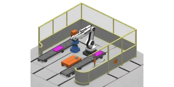 System szkoleniowy dla ramienia robota produkcyjnego
