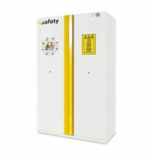 Szafa ognioodporna 90 min, 2 moduły: łatwopalne/kwasy i zasady COMBISTORAGE rozmiar XL z bazą paletową