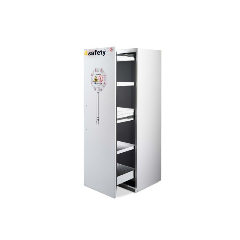 Szafa ognioodporna BASIC rozmiar M 90 min 600 x 600 x 1950 mm, wysuwane półki - ergonomiczny uchwyt Szafa ognioodporna BASIC rozmiar M 90 min 600 x 600 x 1950 mm, wysuwane półki - ergonomiczny uchwyt