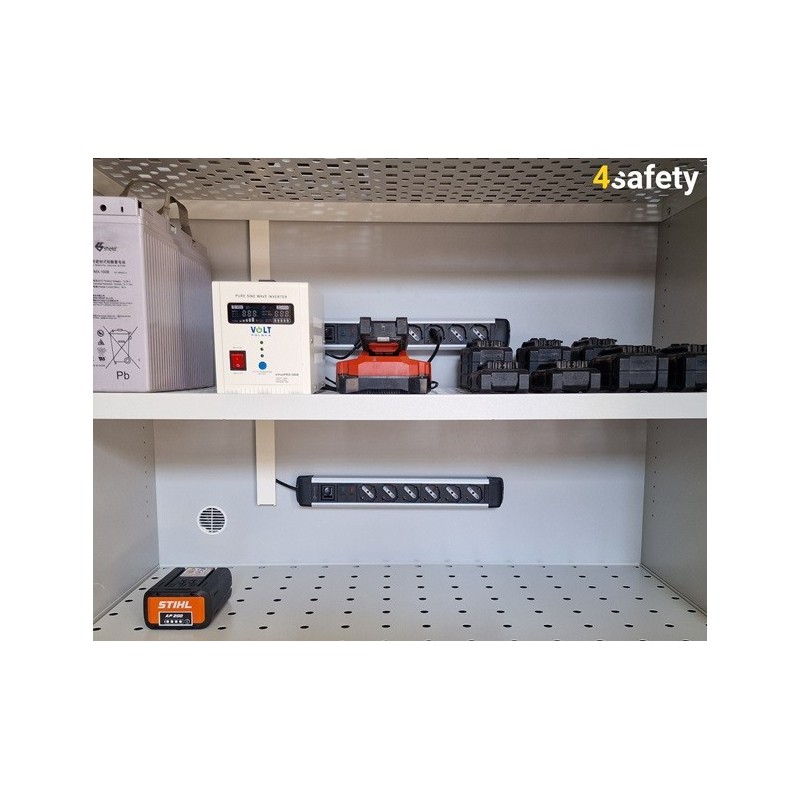 Szafa ognioodporna na baterie litowo-jonowe, rozmiar XL 90 min 1200 x 600 x 1950 mm Szafa ognioodporna na baterie litowo-jonowe, rozmiar XL 90 min 1200 x 600 x 1950 mm