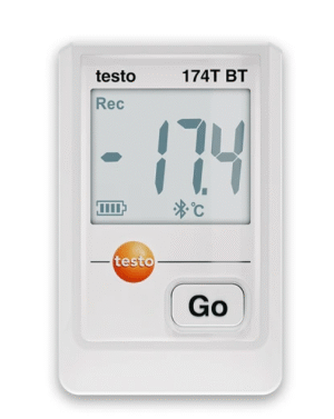 Mini rejestrator temperatury z Bluetooth testo 174 T BT – biały Nr katalogowy 0572 1742 01