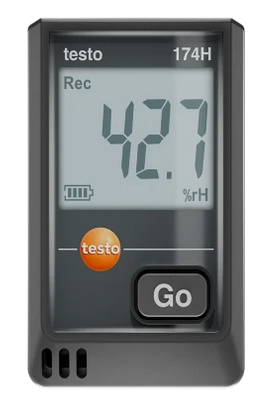Mini rejestrator temperatury i wilgotności z USB-C testo 174 H – czarny Nr katalogowy 0572 1741 02