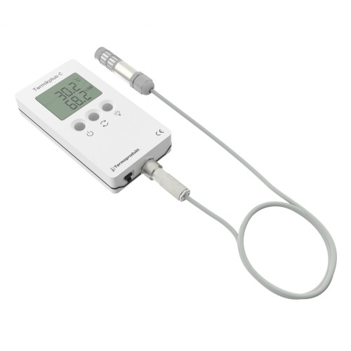 TERMIKPLUS C | Termohigrometr z sondą na przewodzie, z magnesem, IP65 TERMIKPLUS C | Termohigrometr z sondą na przewodzie, z magnesem, IP65