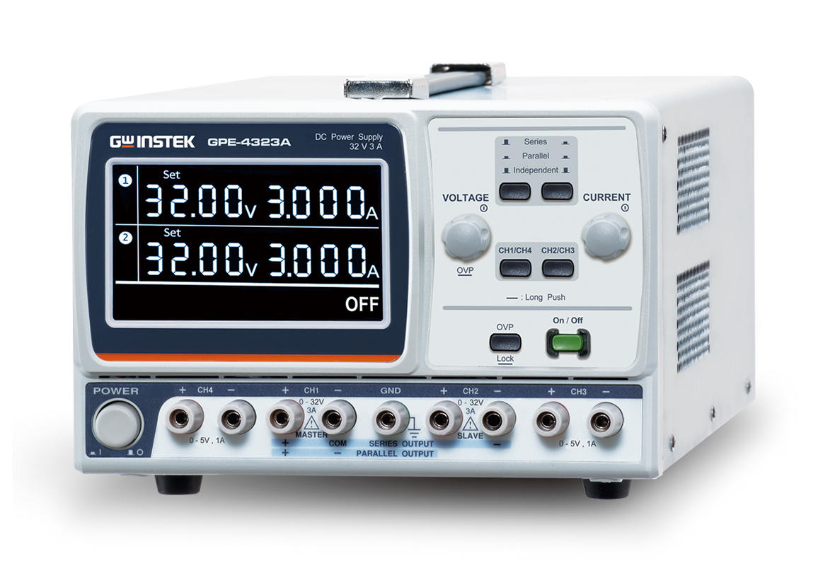 Wielowyjściowy liniowy zasilacz DC serii GPE-X323A Wielowyjściowy liniowy zasilacz DC serii GPE-X323A