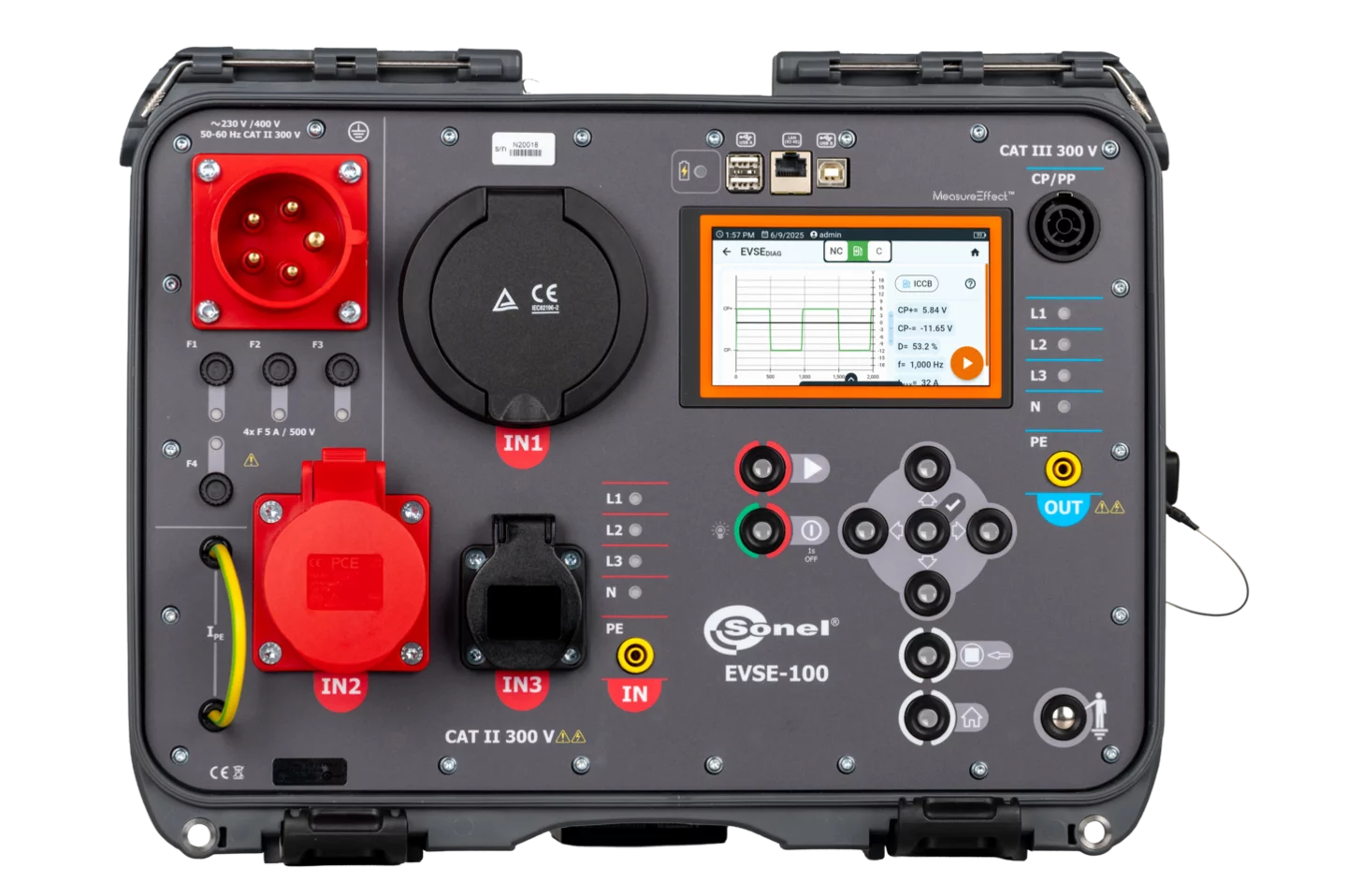 Wielofunkcyjny analizator do stacji ładowania pojazdów elektrycznych Sonel EVSE-100 WMPLEVSE100 Wielofunkcyjny analizator do stacji ładowania pojazdów elektrycznych Sonel EVSE-100 WMPLEVSE100
