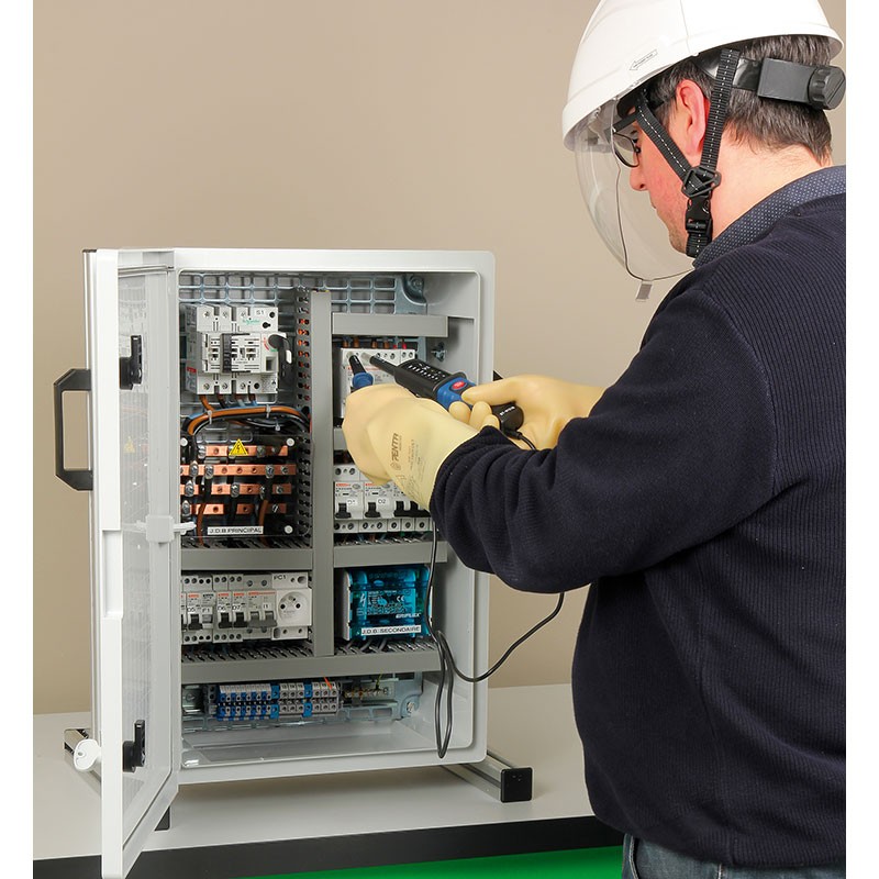 Przemysłowa szafa rozdzielcza do szkolenia z uprawnień elektrycznych – HABILIT-IAC (3x400V, 24V AC) Przemysłowa szafa rozdzielcza do szkolenia z uprawnień elektrycznych – HABILIT-IAC (3x400V, 24V AC)