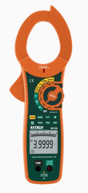 Miernik cęgowy 1500A True RMS AC/DC z bezkontaktowym detektorem napięcia - Extech MA1500