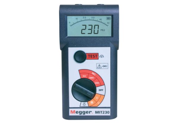 Mierniki ciągłości i  rezystancji izolacji - Megger seria MIT200 (MIT220 oraz MIT230)