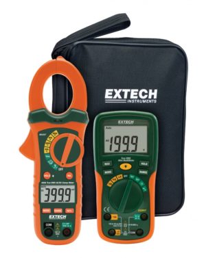Zestaw przyrządów pomiarowych dla elektryka z miernikiem cęgowym True RMS AC/DC - Extech ETK35