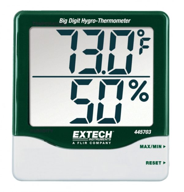 Termohigrometr z dużymi cyframi - Extech 445703
