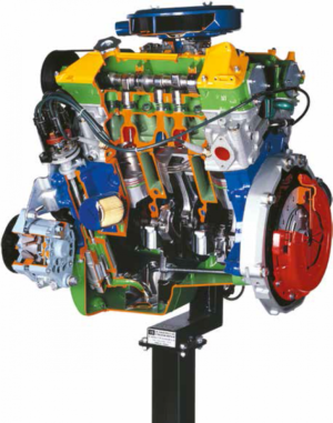 VB 5190 6 V CYLINDERS PETROL ENGINE CARBURETTOR (on stand with wheels) - electrical