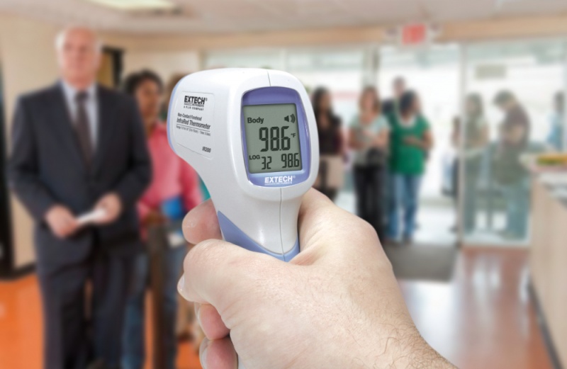 Bezkontaktowy pomiar temperatury ciała / Pirometr - Extech IR200 Bezkontaktowy pomiar temperatury ciała / Pirometr - Extech IR200