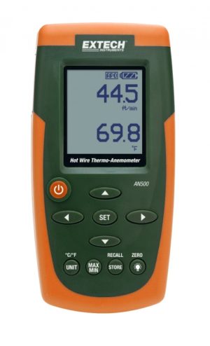 Termoanemometr CFM/CMM z gorącym drutem – Extech AN500