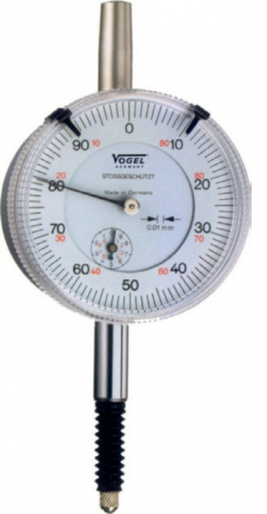 24 0141 IP53 Czujnik zegarowy 0-10 mm / 0,01 mm, VOGEL