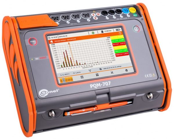 Analizator jakości zasilania PQM-707 z cegami 4 szt. F-3  ze świadectwem wzorcowania