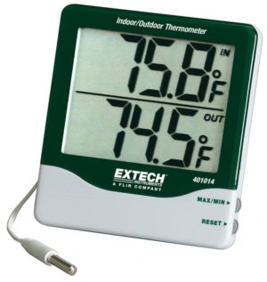 Duży termometr ścienny do wnętrz / na zewnątrz - Extech 401014